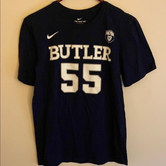 Nike Tops - Nike Butler University 55 Dawg Pound Navy Tee - Fight Song on Back